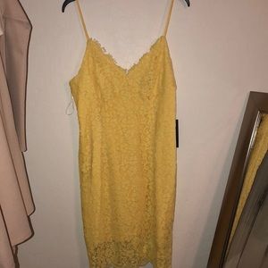 NEW Yellow lace dress